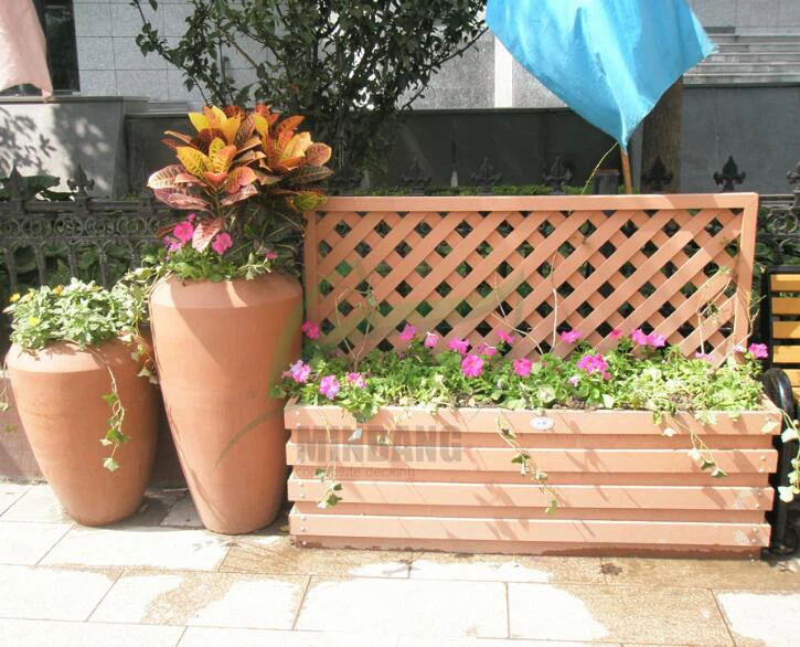 Garden Composite Wood Plastic Plant Pots